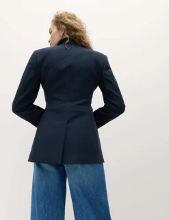3 Button Cinched Single Breasted Blazer