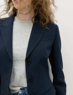 3 Button Cinched Single Breasted Blazer