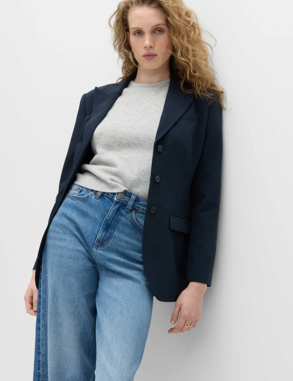 3 Button Cinched Single Breasted Blazer