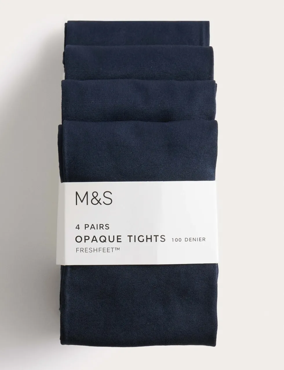 4 Pack 100 Denier School Tights (6-14 Yrs)