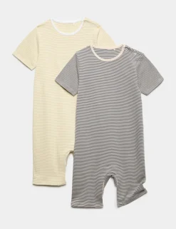2 Pack Adaptive Pure Cotton Standard Opening Rompers (3-16 Yrs)