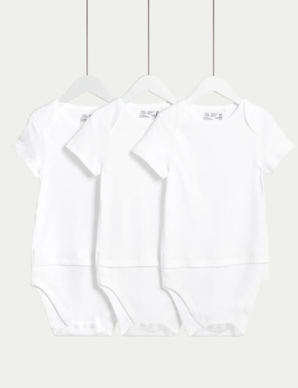3 Pack Adaptive Pure Cotton Bodysuits (7lbs–16 Yrs)