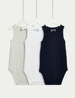 3 Pack Adaptive Pure Cotton Bodysuits (3-16 Yrs)