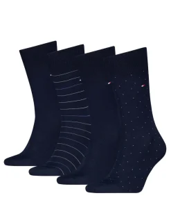 4 Pack Assorted Cotton Rich Socks Gift Tin