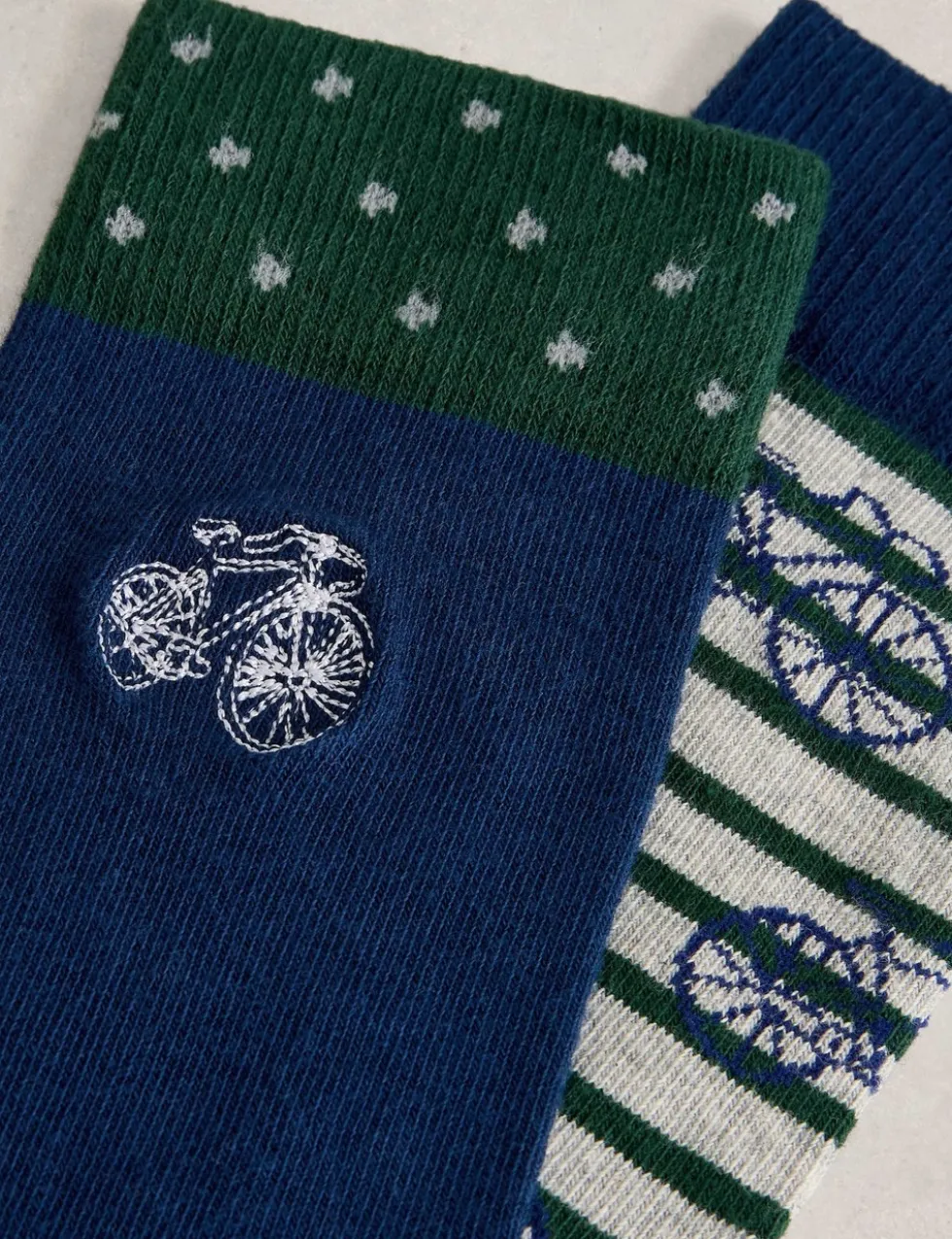 2 Pack Bicycles Cotton Rich Socks