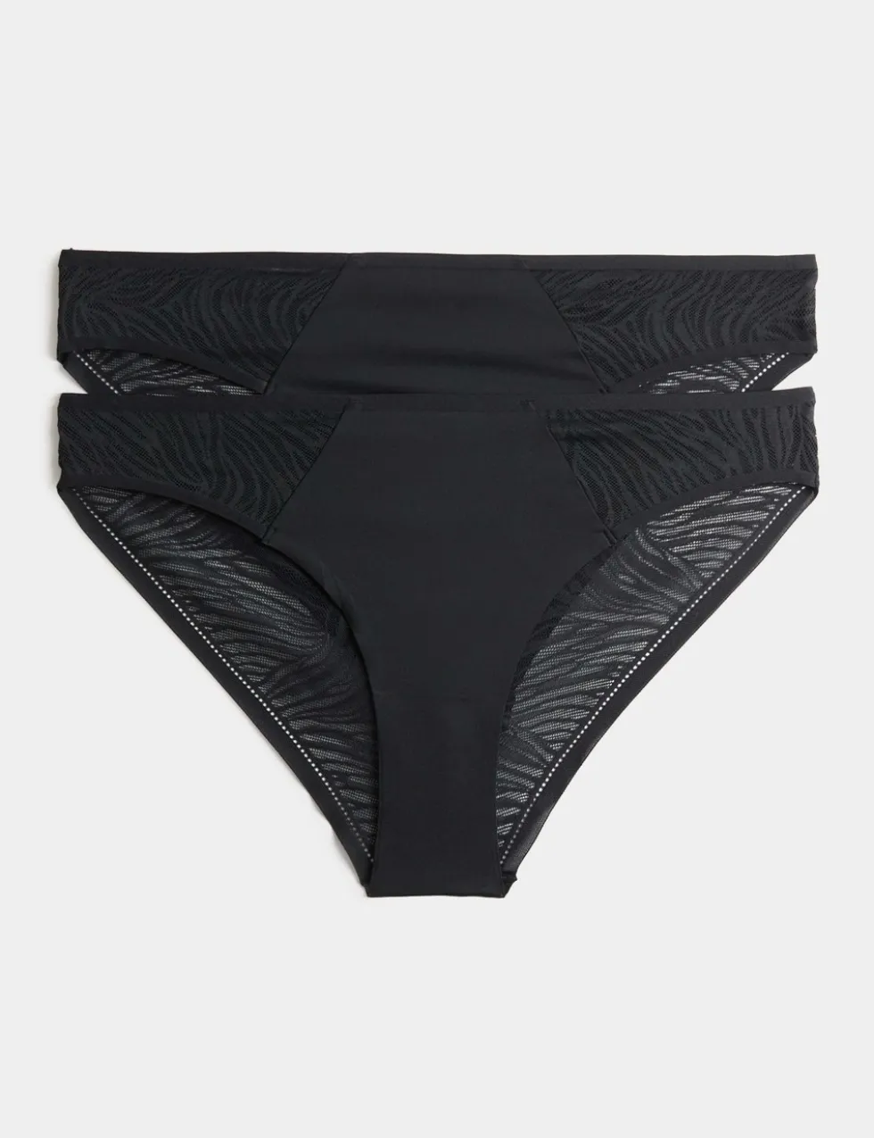 2 Pack Body Lace Brazilian Knickers