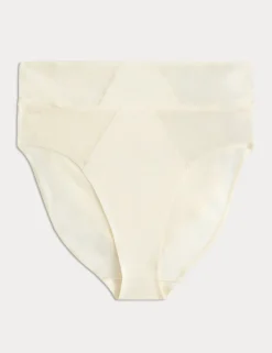 2 Pack Body Lace High Leg Knickers