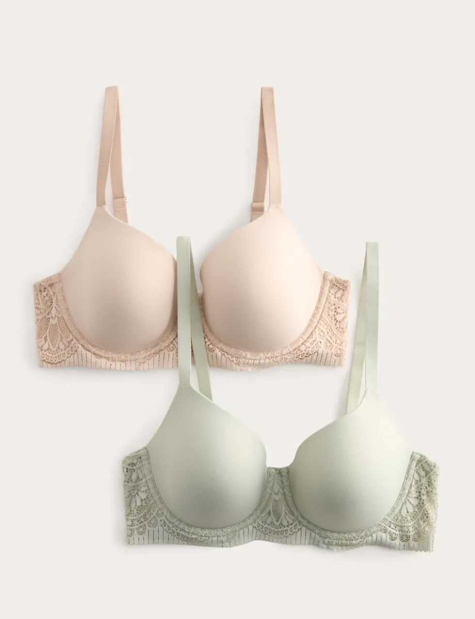 2 Pack Body Soft™ Wired Full Cup Bras (A-E)