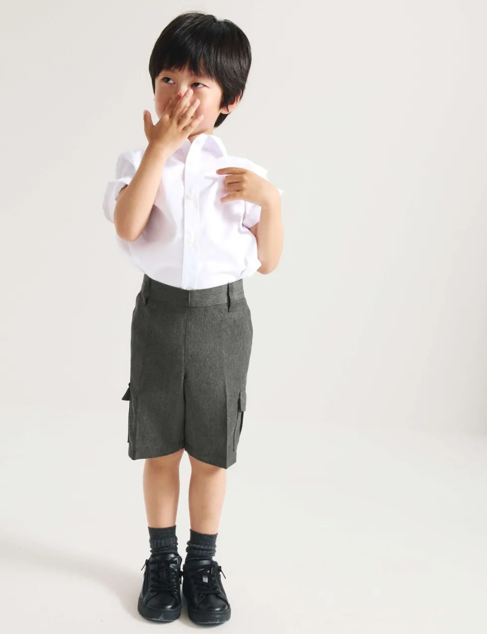 2 Pack Boys' Cargo School Shorts (2-14 Yrs)