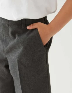 2 Pack Boys' Easy Dressing School Shorts (3-15 Yrs)