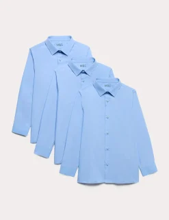 3 Pack Boys' Easy Iron School Shirts (2-16 Yrs)