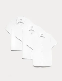 3 Pack Boys' Easy Iron School Shirts (2-16 Yrs)