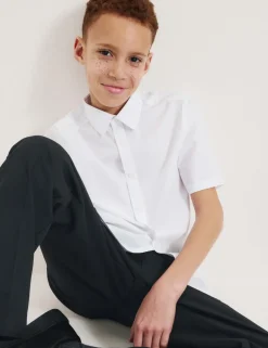 3 Pack Boys' Easy Iron School Shirts (2-16 Yrs)