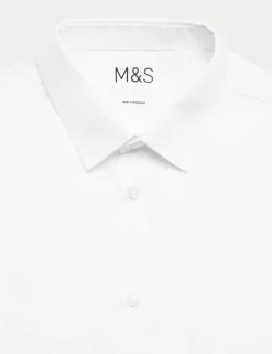 5 Pack Boys' Regular Fit Easy to Iron School Shirts (2-18 Yrs)
