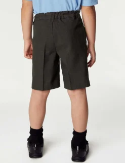 2 Pack Boys' Regular Leg School Shorts (2-14 Yrs)