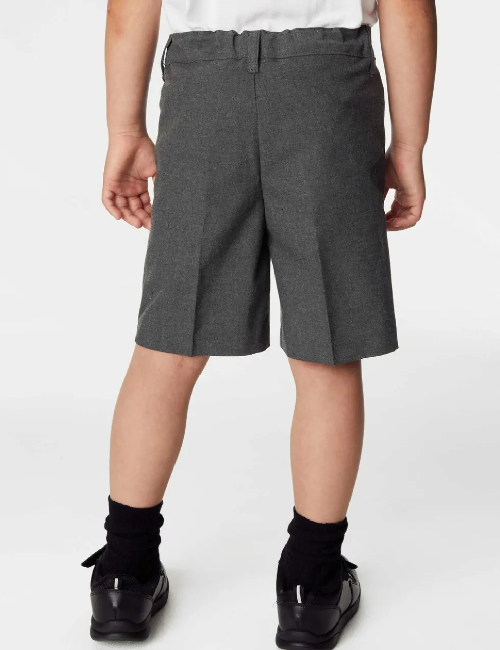 2 Pack Boys' Regular Leg School Shorts (2-14 Yrs)