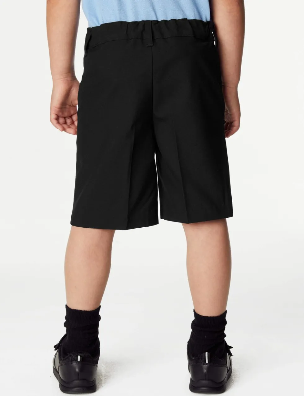 2 Pack Boys' Regular Leg School Shorts (2-14 Yrs)