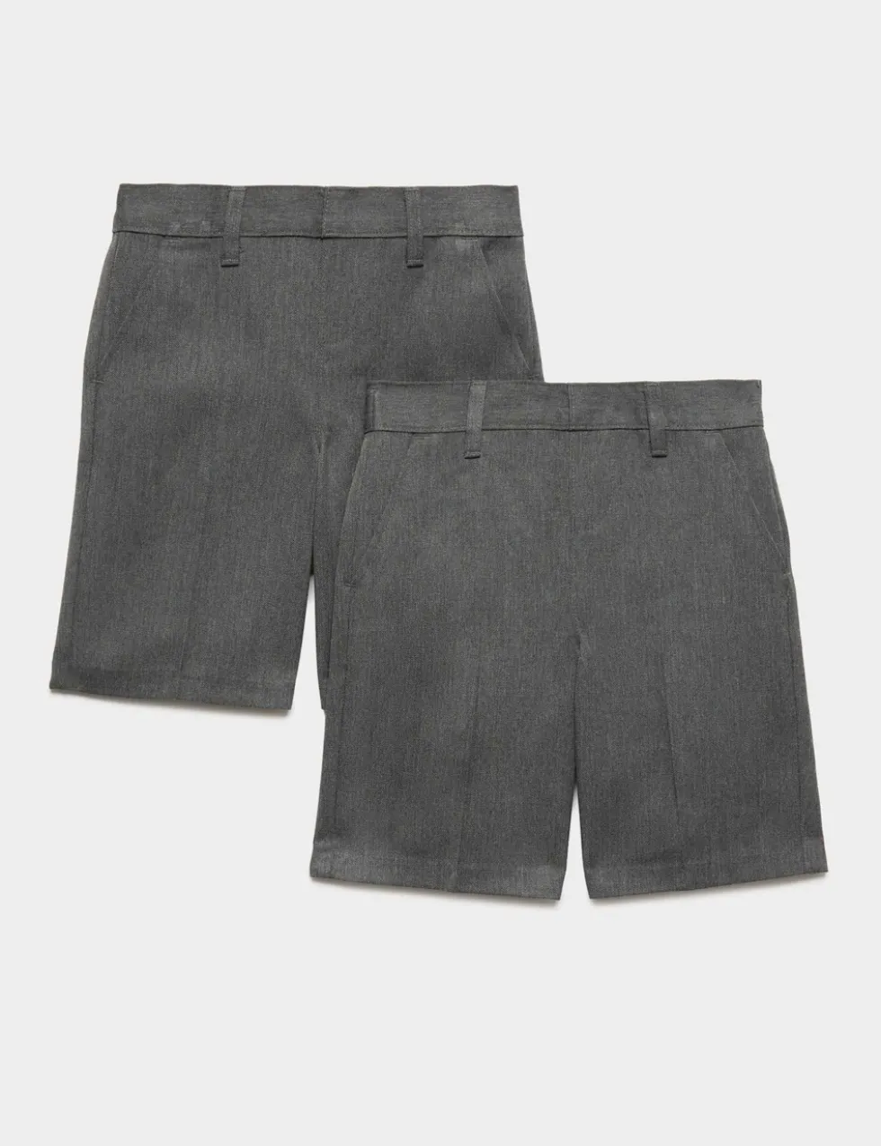 2 Pack Boys' Regular Leg School Shorts (2-15 Yrs)