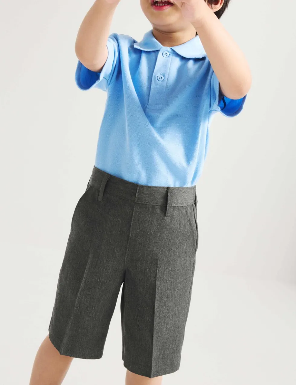 2 Pack Boys' Regular Leg School Shorts (2-15 Yrs)