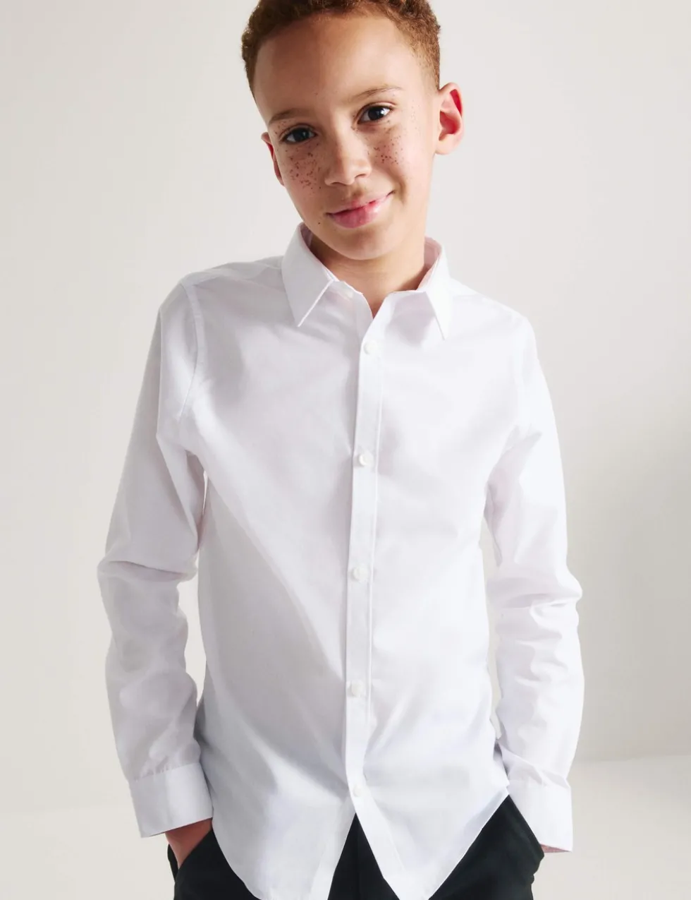 3 Pack Boys' Slim Fit Easy Iron School Shirts (2-16 Yrs)