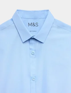3 Pack Boys' Slim Fit Easy Iron School Shirts (2-16 Yrs)