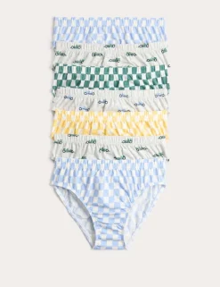 7 Pack Car & Checkerboard Pure Cotton Briefs (18 Mths-14 Yrs)