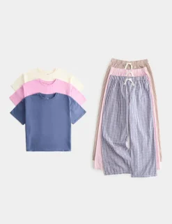 3 Pack Check Pyjama Set (6-16 Yrs)
