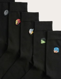 5 Pack Cool & Fresh Avengers Cotton Rich Socks