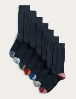 7 Pack Cool & Fresh™ Colour Block Cotton Rich Socks