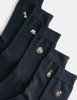 10 Pack Cool & Freshâ„¢ Cotton Rich Holiday Socks