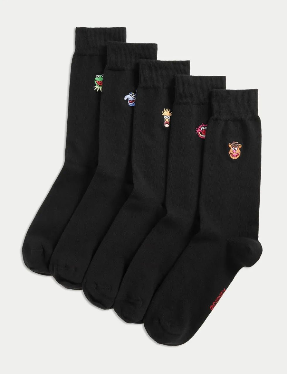 5 Pack Cool & Fresh™ Muppets Cotton Rich Socks