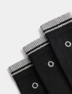3 Pack Cool & Freshâ„¢ Reflective Cushioned Socks