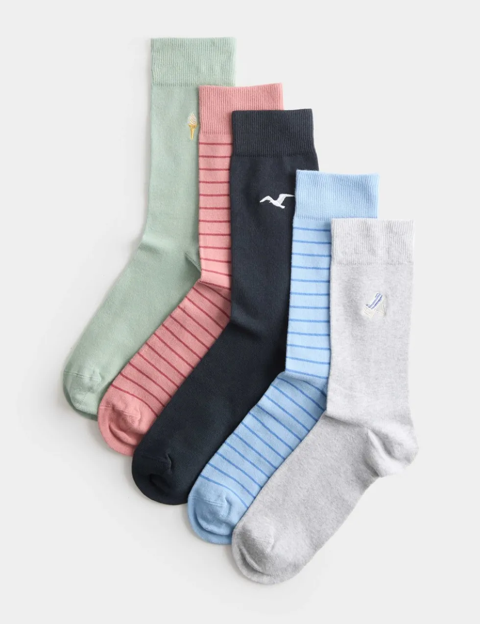 5 Pack Cool & Fresh™ Seaside Cotton Rich Socks