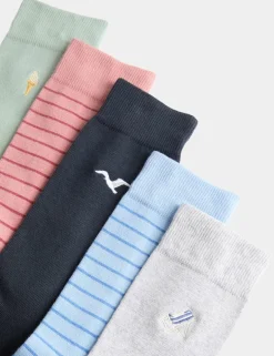 5 Pack Cool & Freshâ„¢ Seaside Cotton Rich Socks