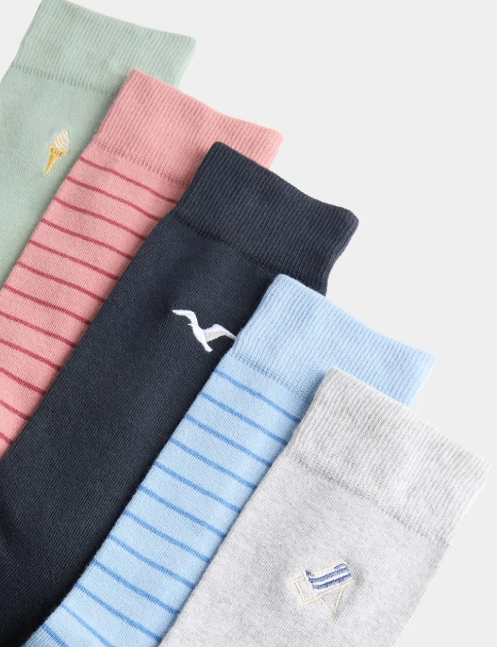 5 Pack Cool & Fresh™ Seaside Cotton Rich Socks