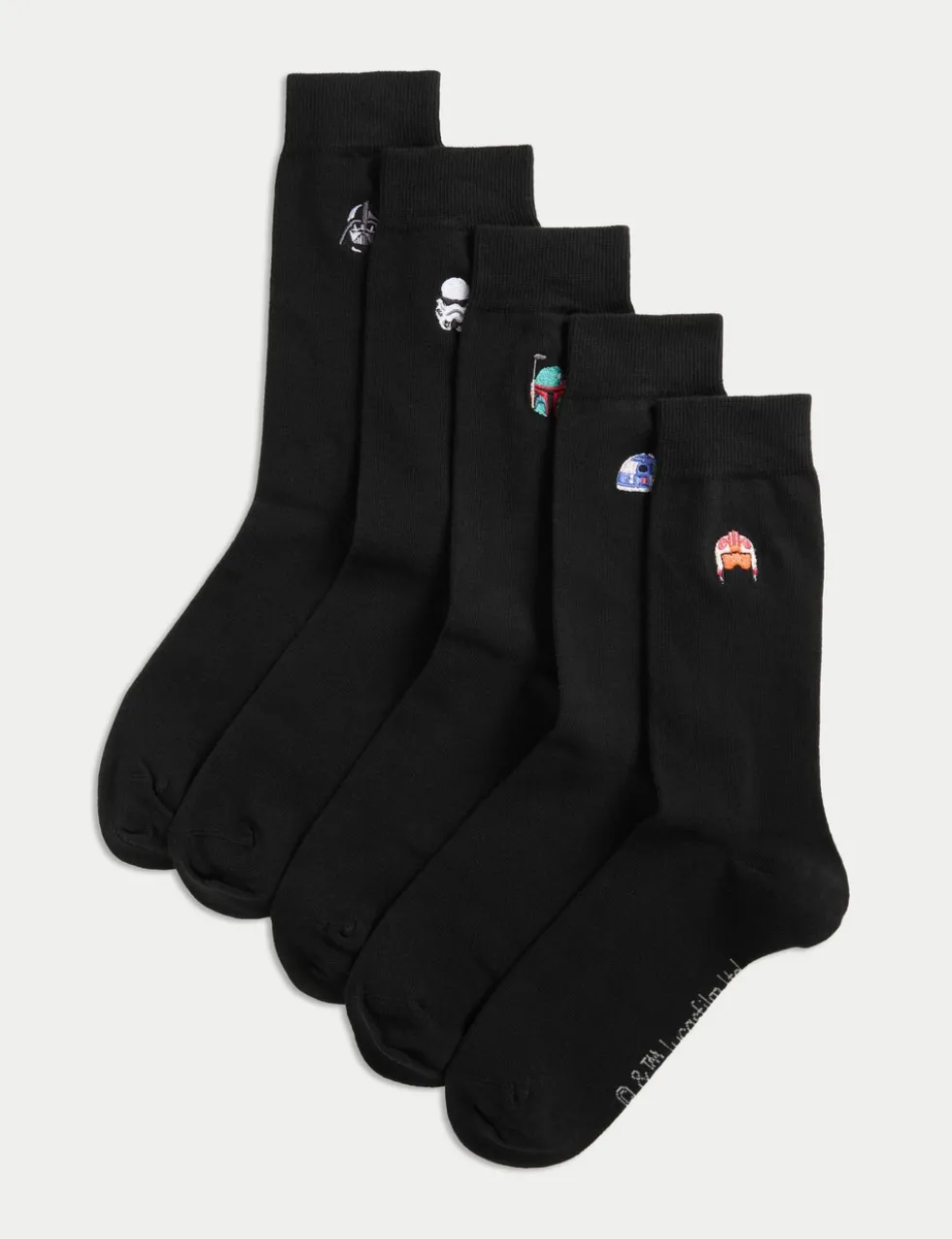 5 Pack Cool & Fresh™ Star Wars Cotton Rich Socks