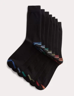 7 Pack Cool & Fresh™ Striped Cotton Rich Socks