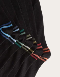 7 Pack Cool & Freshâ„¢ Striped Cotton Rich Socks