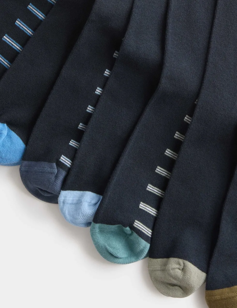 7 Pack Cool & Fresh™ Striped Cotton Rich Socks
