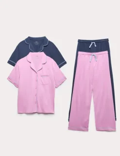 2 Pack Cotton Modal Pyjama Sets (6-16 Yrs)