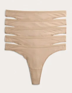 5 Pack Cotton Modal Thongs