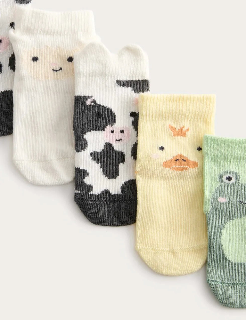 5 Pack Cotton Rich Animal Socks