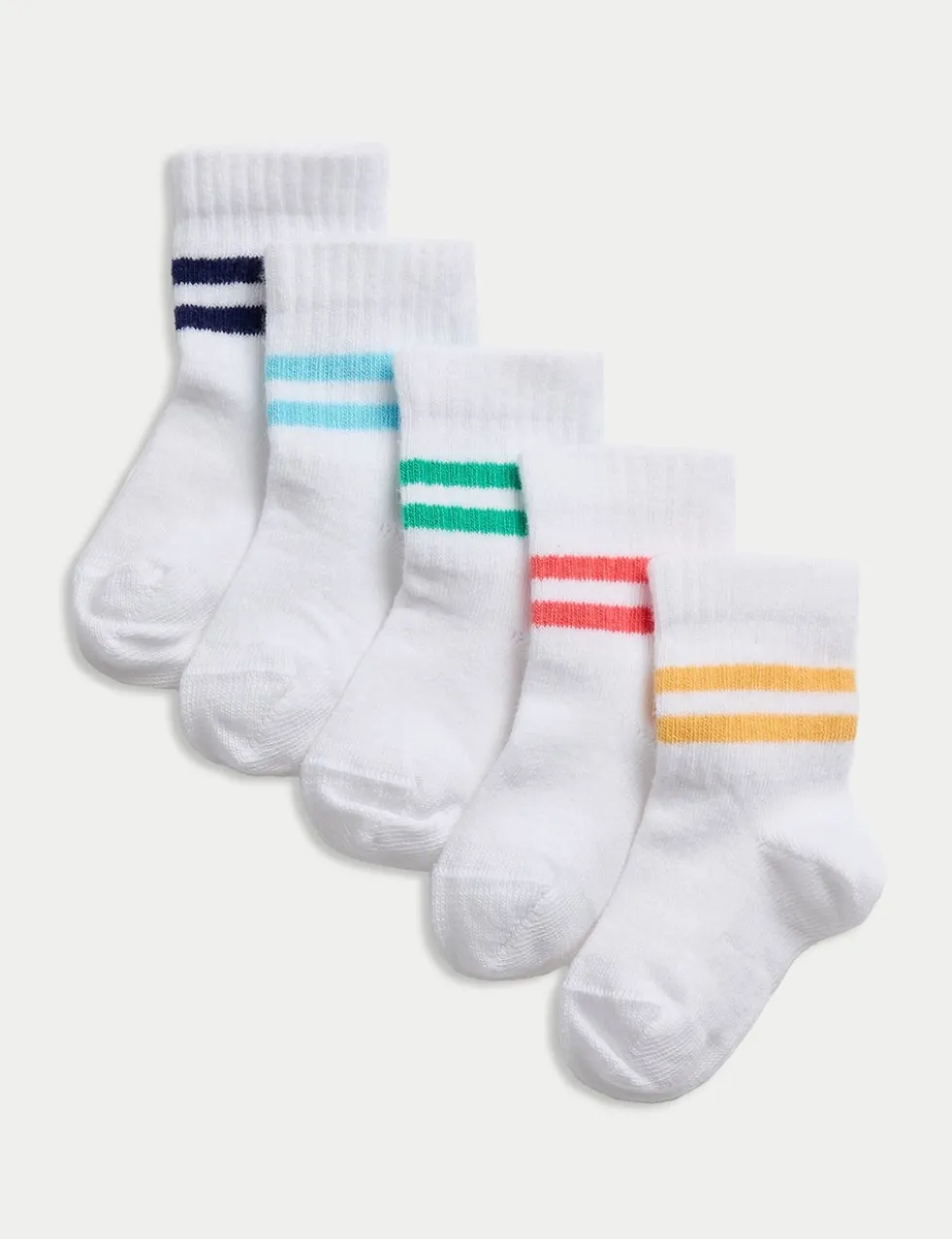 5 Pack Cotton Rich Baby Socks (0-3 Yrs)