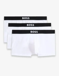 3 Pack Cotton Rich Boss One Logo Trunks