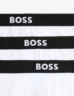 3 Pack Cotton Rich Boss One Logo Trunks