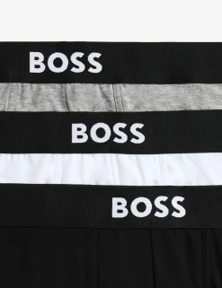 3 Pack Cotton Rich Boss One Logo Trunks