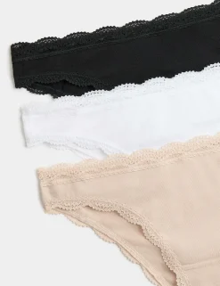 3 Pack Cotton Rich Brazilian Knickers
