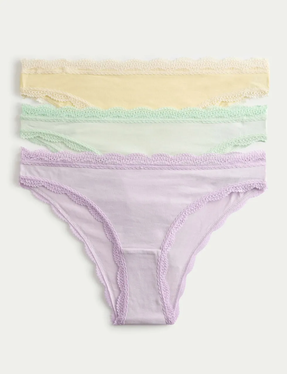 3 Pack Cotton Rich Brazilian Knickers