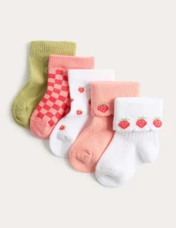 5 Pack Cotton Rich Country Crew Baby Socks