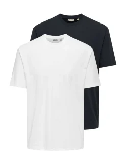 2 Pack Cotton Rich Crew Neck T-Shirts